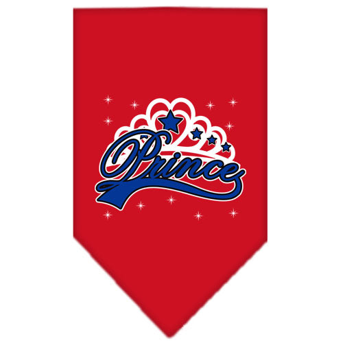 I'm A Prince Screen Print Bandana Red Small Default Title