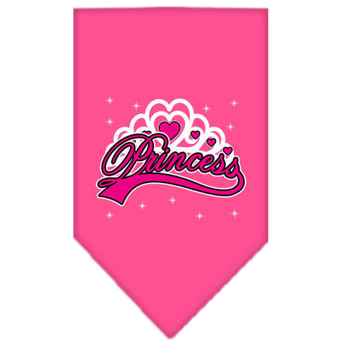 I'm A Princess Screen Print Bandana Bright Pink Large Default Title