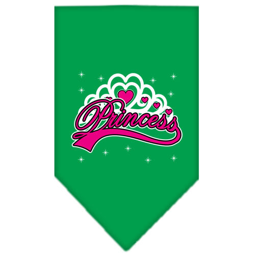 I'm A Princess Screen Print Bandana Emerald Green Large GreatEagleInc