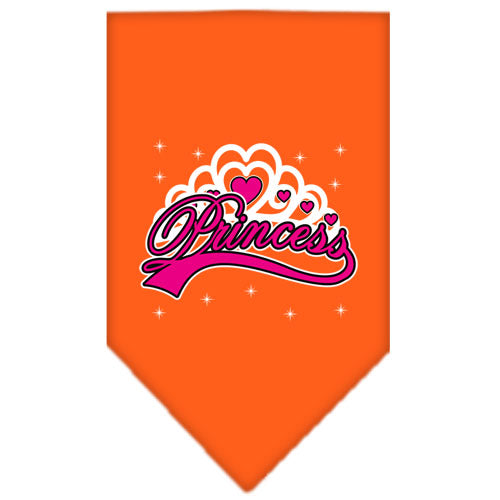 I'm A Princess Screen Print Bandana Orange Large GreatEagleInc