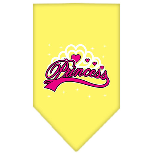 I'm A Princess Screen Print Bandana Yellow Large GreatEagleInc