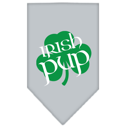 Irish Pup Screen Print Bandana Grey Small GreatEagleInc