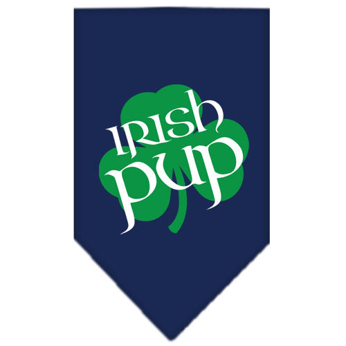 Irish Pup Screen Print Bandana Navy Blue Small GreatEagleInc