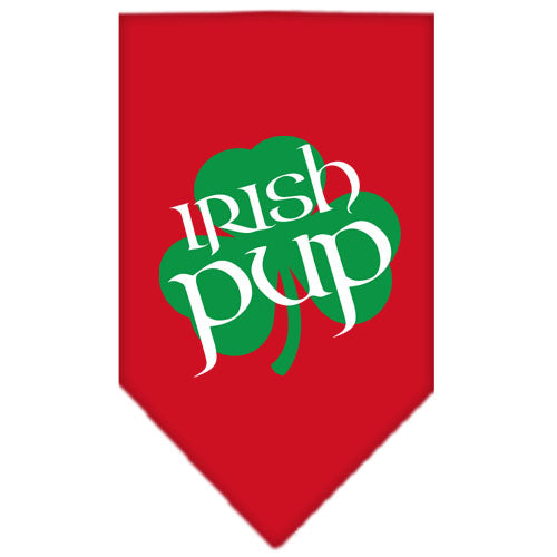 Irish Pup Screen Print Bandana Red Small Default Title