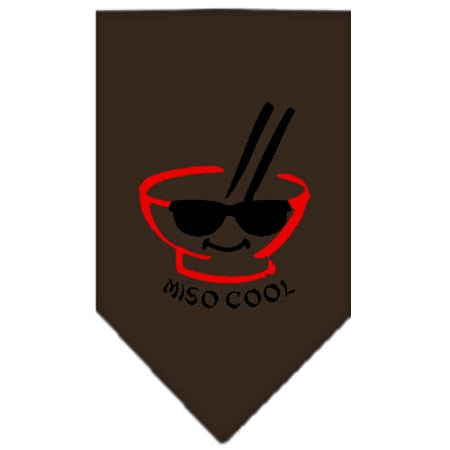Miso Cool Screen Print Bandana Cocoa Large Default Title