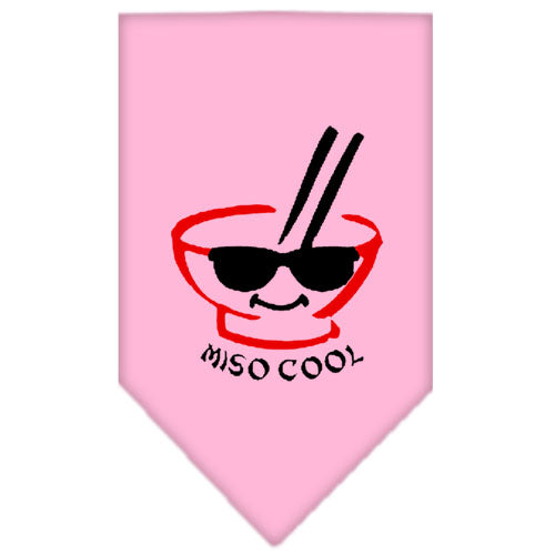 Miso Cool Screen Print Bandana Light Pink Large GreatEagleInc