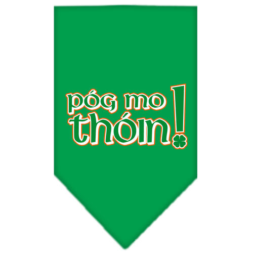 Pog Mo Thoin Screen Print Bandana Emerald Green Large GreatEagleInc