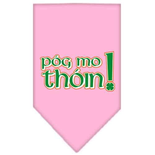 Pog Mo Thoin Screen Print Bandana Light Pink Large GreatEagleInc