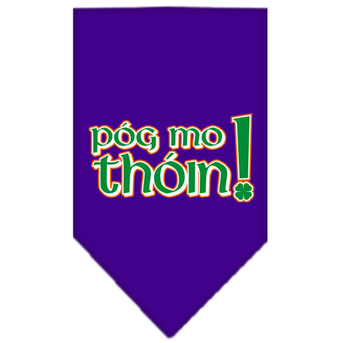Pog Mo Thoin Screen Print Bandana Purple Large GreatEagleInc