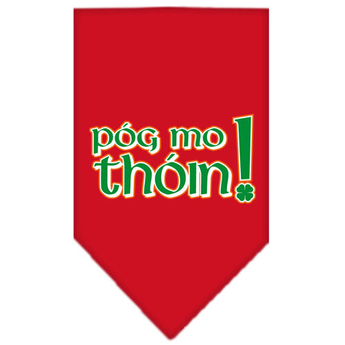 Pog Mo Thoin Screen Print Bandana Red Large GreatEagleInc