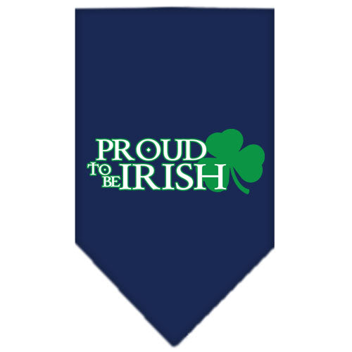 Proud To Be Irish Screen Print Bandana Navy Blue Large GreatEagleInc