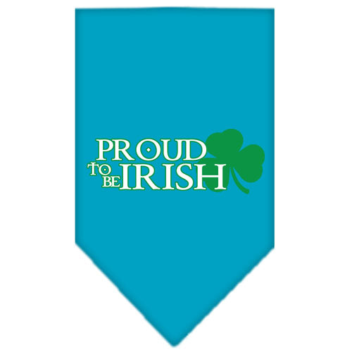 Proud To Be Irish Screen Print Bandana Turquoise Small GreatEagleInc