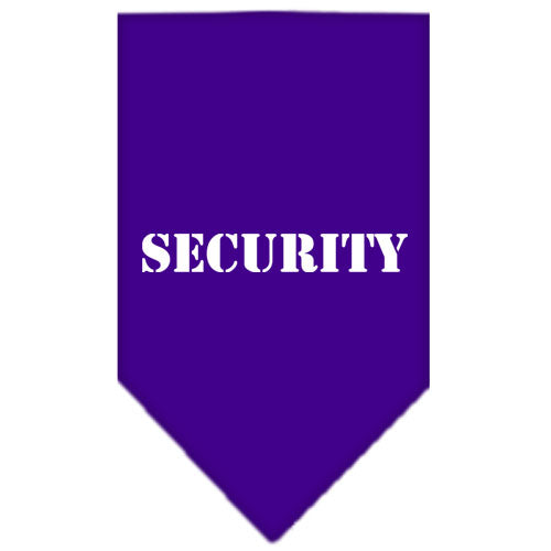 Security Screen Print Bandana Purple Large GreatEagleInc