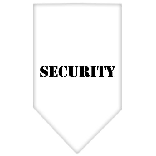 Security Screen Print Bandana White Large GreatEagleInc