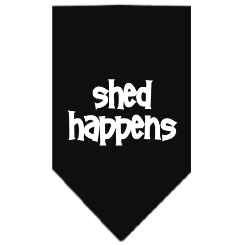 Shed Happens Screen Print Bandana Black Large GreatEagleInc