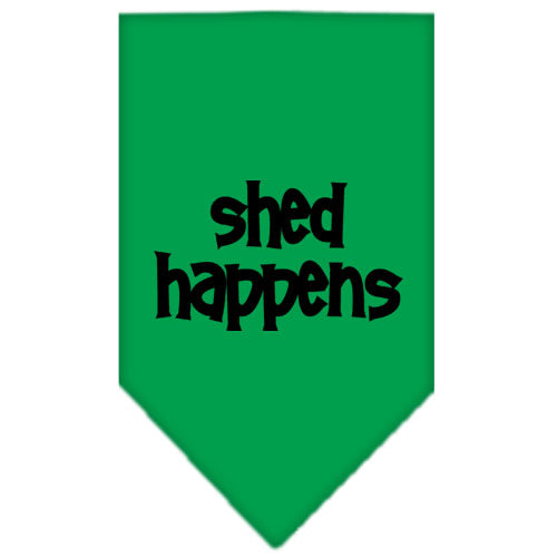 Shed Happens Screen Print Bandana Emerald Green Large GreatEagleInc