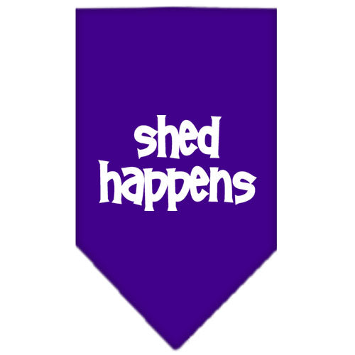 Shed Happens Screen Print Bandana Purple Large GreatEagleInc