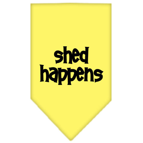 Shed Happens Screen Print Bandana Yellow Large GreatEagleInc