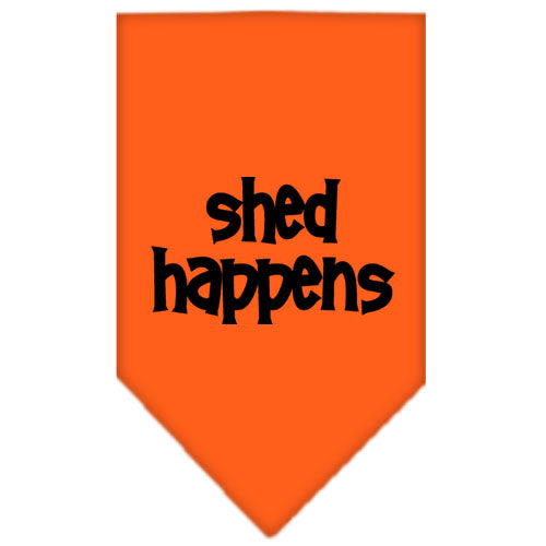 Shed Happens Screen Print Bandana Orange Small GreatEagleInc