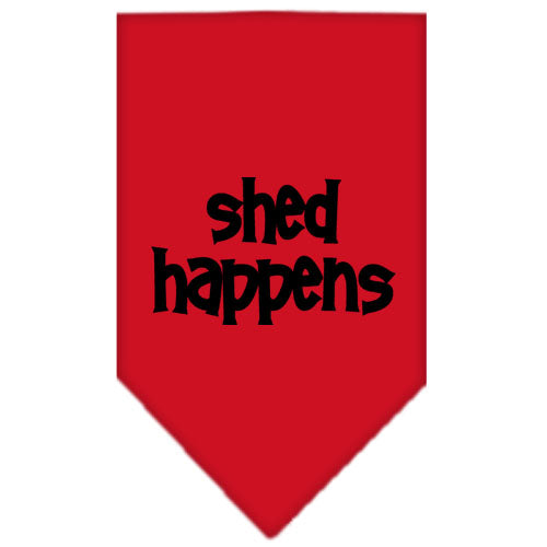 Shed Happens Screen Print Bandana Red Small GreatEagleInc