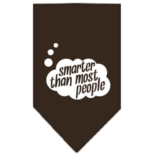 Smarter Then Most People Screen Print Bandana Cocoa Small Default Title