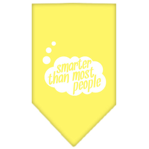 Smarter Then Most People Screen Print Bandana Yellow Small GreatEagleInc