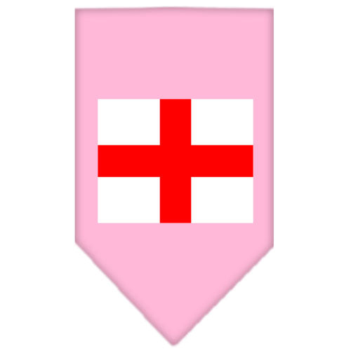 St Georges Cross Screen Print Bandana Light Pink Small GreatEagleInc