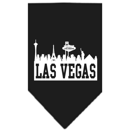 Las Vegas Skyline Screen Print Bandana Black Large GreatEagleInc