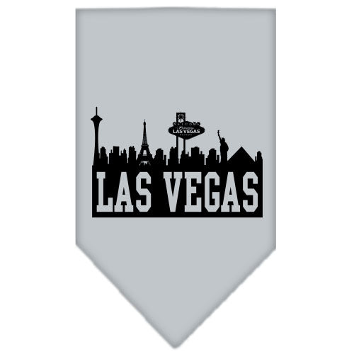 Las Vegas Skyline Screen Print Bandana Grey Large GreatEagleInc