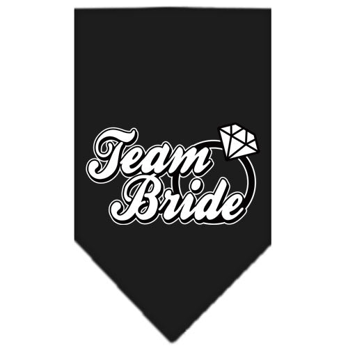 Team Bride Screen Print Bandana Black Large GreatEagleInc