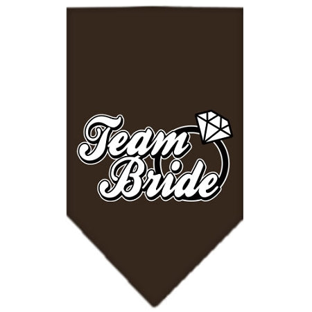 Team Bride Screen Print Bandana Cocoa Large GreatEagleInc