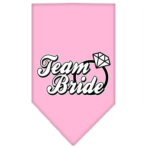 Team Bride Screen Print Bandana Light Pink Large GreatEagleInc