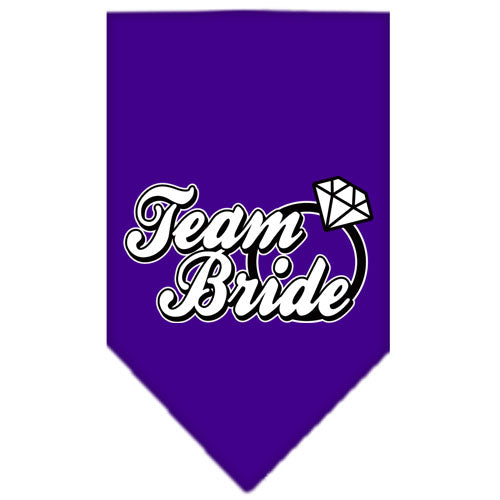 Team Bride Screen Print Bandana Purple Large GreatEagleInc