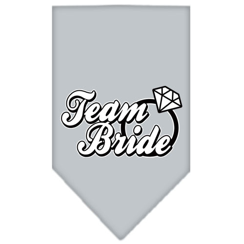 Team Bride Screen Print Bandana Grey Small GreatEagleInc