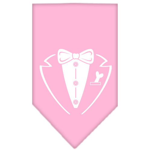 Tuxedo Screen Print Bandana Light Pink Small GreatEagleInc