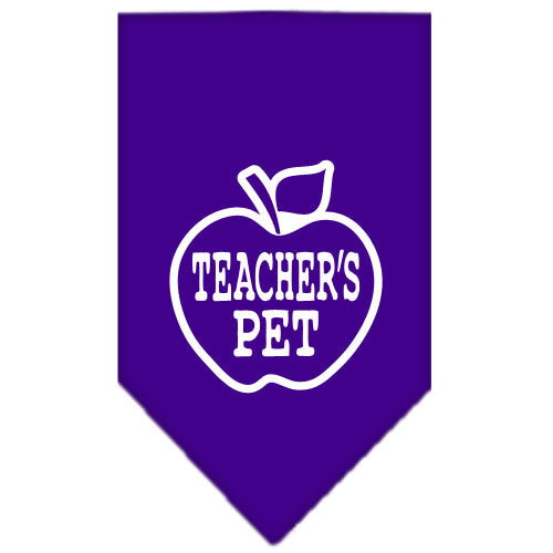 Teachers Pet Screen Print Bandana Purple Large GreatEagleInc