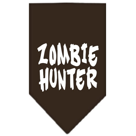 Zombie Hunter Screen Print Bandana Cocoa Small GreatEagleInc