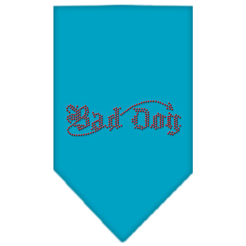 Bad Dog Rhinestone Bandana Turquoise Large Default Title