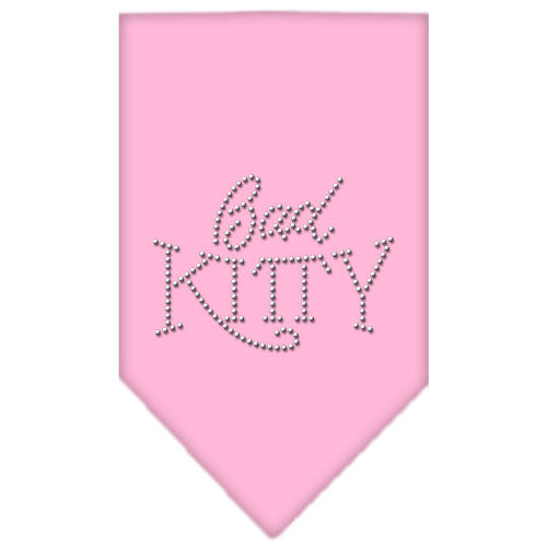 Bad Kitty Rhinestone Bandana Light Pink Small GreatEagleInc