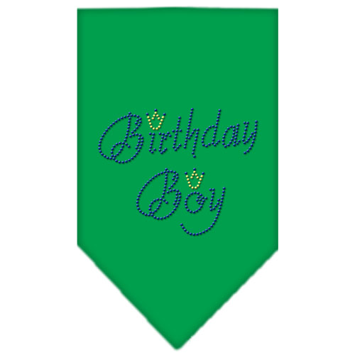 Birthday Boy Rhinestone Bandana Emerald Green Small GreatEagleInc