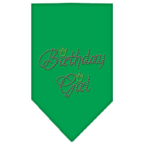 Birthday Girl Rhinestone Bandana Emerald Green Large GreatEagleInc