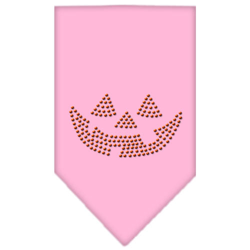 Jack O Lantern Rhinestone Bandana Light Pink Small GreatEagleInc