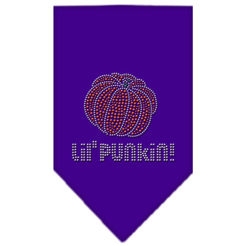 Lil Punkin Rhinestone Bandana Purple Large GreatEagleInc