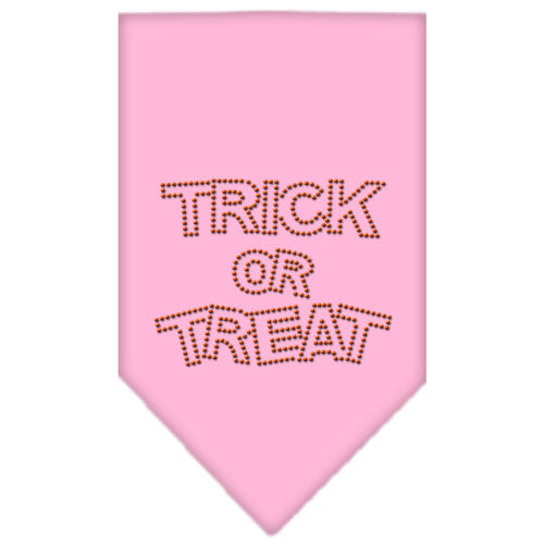 Trick Or Treat Rhinestone Bandana Light Pink Large GreatEagleInc