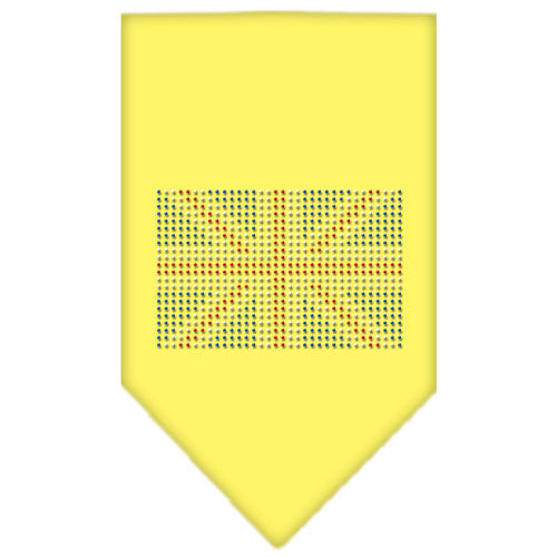 British Flag Rhinestone Bandana Yellow Small GreatEagleInc