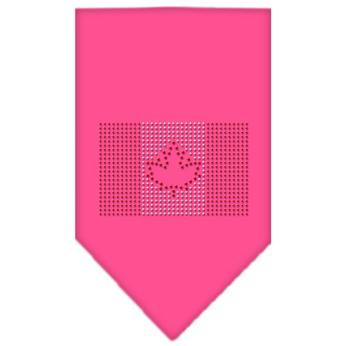 Canadian Flag Rhinestone Bandana Bright Pink Large GreatEagleInc