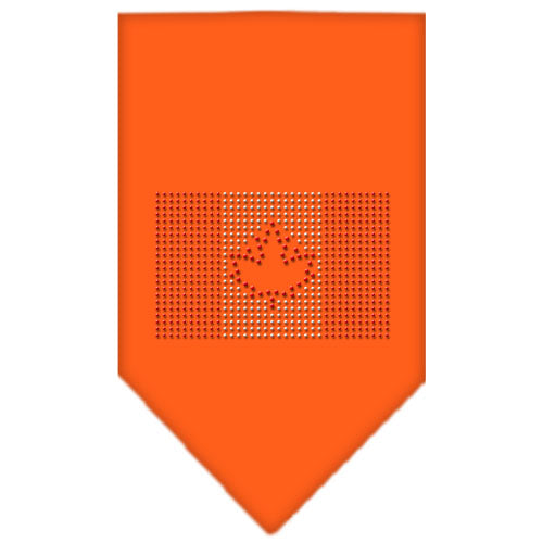 Canadian Flag Rhinestone Bandana Orange Large GreatEagleInc