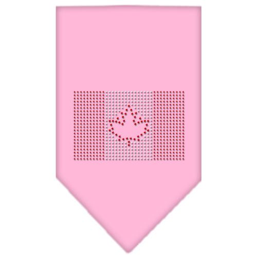 Canadian Flag Rhinestone Bandana Light Pink Small GreatEagleInc