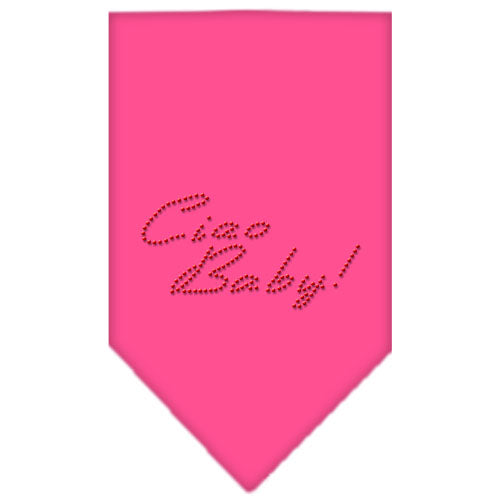 Ciao Baby Rhinestone Bandana Bright Pink Small GreatEagleInc