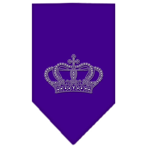 Crown Rhinestone Bandana Purple Large GreatEagleInc